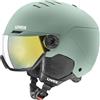 uvex wanted visor, casco da sci Unisex adulto, oxid green matt, 54-58 cm