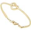 Breil, Collezione B&ME, Bracciale Donna, Bracciale Rigido in Acciaio IP Gold, con Design Minimal, Ricercato e Simbolico a Forma di Cuore, Ideale per un Regalo Speciale, Misura Small, 44-56 cm, Gold