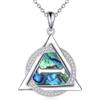 YONFQE Therian Collana in argento sterling Therian Pendnat Abalone conchiglia gioielli regalo di Natale per donne