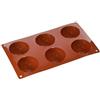 silikomart | SF002 Stampo in Silicone per Monoporzioni SEMISFERA, Antiaderente, 6 cavità, Confezione da 1 Stampo per Dolci, ø 70 h 35 mm, Made in Italy