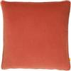 furn. Cosmo - Cuscino quadrato in velluto con pompon e piume, imbottito