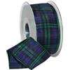 Morex Ribbon Morex Nastro Edimburgo, 3,8 cm x 27 m, nero orologio tartan