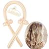 Lerkely Heatless Hair Curlers, Curling Ribbon Hair, Heatless Curl Ribbon per capelli lunghi e medi Set di bigodini pigri per dormire la notte (Colore di malto)