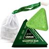 Sevich Nature Triangle Shampoo Bar con rete di schiuma, sapone triangolare naturale, triplice efficace, complesso di olio vegetale, per capelli resistenti, adatto per tutti i tipi di capelli