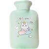 OIXYEY OIXYEE Borsa dell'Acqua Calda con Copertura in Peluche Lavabile, Terapia del Calore per Dolori Muscolari, Crampi Mestruali Schiena, Sollievo Rapido per Adulti, Ideale per Comfort Casalingo in Inverno
