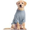 Hjumarayan Maglioncino Per Cani In Tessuto Elasticizzato Traspirante, T-Shirt In Maglia Leggera Per Cocker Spaniel E Border Collie, Abbigliamento Mezza Stagione Anti-Freddo Indoor, Blu Skyline XL