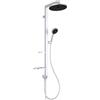 Ideal Standard Ceratwist Alu+ Colonna doccia, Realizzata con l'100% di alluminio riciclato, doccia a risparmio idrico con tipi di getto variabili - Argento (338x501x1104 mm)