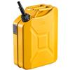 VEVOR Tanica per Carburante in Metallo da 20 L con Beccuccio e Maniglia, Serbatoio del Carburante Resistente alla Corrosione e a Prova di Perdite, alla Maggior Parte di Auto, Moto, Gialla
