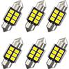 AGLINT C5W Lampadine 31mm LED CANBUS DE3175 DE3021 DE3022 12V per Auto Festone Luci Interne Dome Cupola Mappa Tronco Cortesia Luce di Targa Bianca 6000K 6 Pezzi