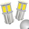 AGLINT 1156 BA15S P21W LED Lampadine Singolo Contatto A Baionetta 12V 24V 24SMD Auto LED Luce Retromarcia Parcheggio Posteriori Posizione Freni Luci Diurne 6500K Bianca 2 Pezzi