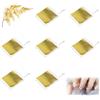 Vastsea 100 Fogli Fogli di Foglia Oro, Foglia d'oro Imitazione per Le Arti, Artigianato in Oro, Applica a Progetti Artistici e Decorazioni Cottura della Torta(Oro)