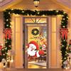SOETDERT Decorazione per Porta di Natale, 90x200 cm Decorazioni per Porta Natale, Copriporta Natalizio di Babbo Natale, Banner Copriporta di Natalizio, Decorazione di Natale per Porte, Pareti, D'Ingresso Casa