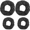 Anseom 4Pcs Copriruota per Passeggino, Passeggino in Tessuto Oxford Coprigambe Antipolvere, Copriruota per Passeggino, Copriruote per Sedie a Rotelle, Coperture di Protezione Ruote Antipolvere