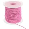 PATIKIL Elastico Per Braccialetti 164 Piedi/50 Metri Lunghezza 1 Mm Diametro 1 Rotolo Resistente Cordoncino Elastico Per Creazione Gioielli Collane Perline Fai Da Te Rosa
