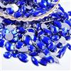 Wambere 100 pezzi di strass da cucire, pietre in acrilico con strass da cucire a mano, varie forme da 4-30 mm, strass piatti, per artigianato fai da te, decorazione di abbigliamento, accessori per