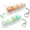 TGKEAIY 2 pezzi Tastiera Fidget Toy, Portachiavi A Quattro Tasti, Portachiavi Divertente Colorato Fidget Tastiera, per Alleviare lo Stress Passare il Tempo