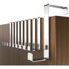 4smile Appendiabiti da Porta - Gancio Porta Impermeabile - Attaccapanni in Acciaio Inox con Alta Capacità di Carico, Ganci Versatili, Colore Argento