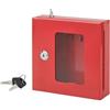 Thirard Cassetta per chiavi rossa con vetro e martelletto d'emergenza 170X175X55mm - 2 Chiavi, Lockout Tagout LOTO - THIRARD