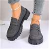 Mocassini donna con suola spessa - 👟 punta tonda stile britannico
