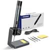 HYCHIKA BETTER TOOLS FOR BETTER LIFE HYCHIKA Saldatore a Stagno a Batteria, Saldatore Dotato di 2600mAh, Riscaldamento Rapido in 7s (200℃-450℃), Sospensione/Spegnimento Auto, per Riparazione di Prodotti Elettronici, Saldatura e DIY