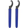 QUARKZMAN 2pz Chiave a Gancio C 22-26 Chiave a Brugola Dado in Acciaio Mandrino con Impugnatura Antiscivolo Blu per Serraggio Tornio
