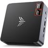 NiPoGi AM21 Mini PC АMD Ryzen 7 8745HS W11 Pro (8C/16T,fino a 4,9 GHz),16GB DDR5 5600MHz 512GB M.2 NVME SSD, Mini Computer con АMD Radeon 780M supporto 4K Display Quad-Schermo per Ufficio/Casa/Gaming