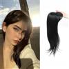 RUNRAYAY Topper per capelli RUNRAYAY, topper per capelli 3D 360 ° per donne con capelli diradellati, pezzi lunghi da 18 pollici per donne clip in fascia media, nero 1b#