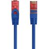 Ewent Cavo di Rete Patch Cat 6 U/UTP, AWG 24/7, 2 Connettori RJ45, 0,5m, Blu