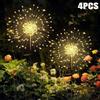 GHIURAG Fuochi d'artificio solari Decorazioni per esterni IP65 Impermeabile 8 modalità di illuminazione Fata String Light Cortile Prato Patio Paesaggio Lampada solare