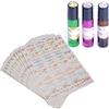 Agatige 15 PCS Etichette adesive per bottiglie di oli essenziali, etichette cosmetiche di forma ovale e rotonda scrivibili e adesive per lozioni e profumi per aromaterapia