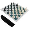 equlup Set di scacchi da viaggio, 34x34cm/13,4x13,4 pollici Set di scacchi da torneo con scacchiera pieghevole set di scacchi standard internazionale portatile per uso interno ed esterno