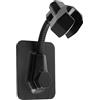 sinzau Supporti per soffione doccia, senza foratura, regolabile a 360°, accessori da bagno (nero)