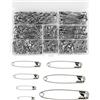 IMALPQPP 490 pezzi di spille da balia grandi e piccole - Set pratico con 7 misure assortite, incluse spille da balia grandi, ideale per cucito, bricolage, abbigliamento, lavori manuali e uso bebè, antiruggine.