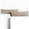 DecoKing Set di 2 federe 40 x 200 * 2 cm, jersey 100% cotone pettinato, chiusura a cerniera Cappuccino Amber