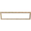 Eglo cornice decorativa in legno, accessorio per pannello Led Salobrena 120 x 30 cm, cornice rettangolare in legno di quercia marrone chiaro fiammato