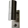V-TAC Portafaretto da Muro Doppio con Sensore per 2 Lampadine Gu10