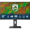 Philips Serie 3000 32B1N3800/00 Monitor PC 81,3 cm (32") 3840 x 2160 Pixel 4K Ultra HD LCD Nero [32B1N3800/00]