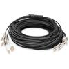 Digitus Cavo a fibre ottiche Digitus breakout universale in fibra ottica dotato di terminali, Multimode OM4, 12 fibre, LC/UPC - [DK-2433CU030BK-BBB]