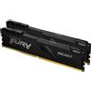 Kingston Technology Memoria Kingston Technology FURY 64GB 3200MT/s DDR4 CL16 DIMM (Kit da 2) Beast Black [KF432C16BBK2/64]