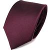 TigerTie seta cravatta uni Rips scuro rosso bordeaux - Cravatta Tie seta Silk