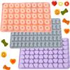 ieron Set di 3 mini stampi in silicone per caramelle gommose a forma di osso di cane, graziosi cuori 3D e mini vassoi per cubetti di ghiaccio per dolci, cioccolato, gelatina