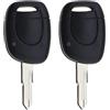 SG Store 2 Pezzi Custodia Per Chiave Auto Con Stelo Chiave Non Tagliato Compatibile Con Kangoo Master 2 Twingo Clio Laguna Space Megane 1 Pulsante Portachiavi Guscio Di Ricambio Copertura Chiave