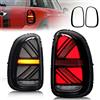 Archaic Luci posteriori compatibili con Mini Cooper Countryman R60 JCW Union Jack 2010-2016,Fari Posteriori con sequenziali, animazione DRL, Affumicato