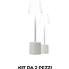Pyramidea Kit 2 Lampade da Tavolo Acriliche LRP09AC