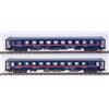 RIVAROSSI HR4378 NightJet, set di 2 carrozze cuccette Bvcmz 248.5, livrea blu,