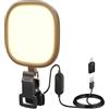 NEEWER Basics Luce Streaming LED da 10W 5", Lampada da Scrivania USB a Schermo Intero Edge Lit con Clip Bicolore CRI95 per Monitor Laptop Computer Webcam Videoconferenza Zoom Call Registrazione, NL10
