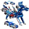 BAISHUWU Giocattoli Auto Trasformazione a Collisione, auto Trasformabile Dinosauro Giocattolo, Dino Au-to Transformers con 2 in 1, Au-to Dinosauro Trasformabile 2in1, per Bambini e Bambine, Comple