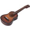 Tonysa Miniatura in Legno Modello di Chitarra Decor, Mini Ornamenti Musicali Craft Home Office Decor Display per la Famiglia di Amici di Bambini(#03 Brown, 10 * 3.5 * 1cm/3.9 *