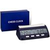 TAVADA Orologio da Scacchi Professionale,timer scacchi con Display Multifunzione Digitale,orologio scacchi con indicazione dell'ordine di gioco,per torneie giochi da tavolo (Blu navy)