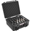 VEVOR Custodia Rigida per Pistola con Schiuma PU Pretagliata, Custodia Rigida Impermeabile Antipolvere Capienza 6 Pistole, Custodia per Armi da Fuoco da Caccia con Serratura 491 x 434 x 211 mm